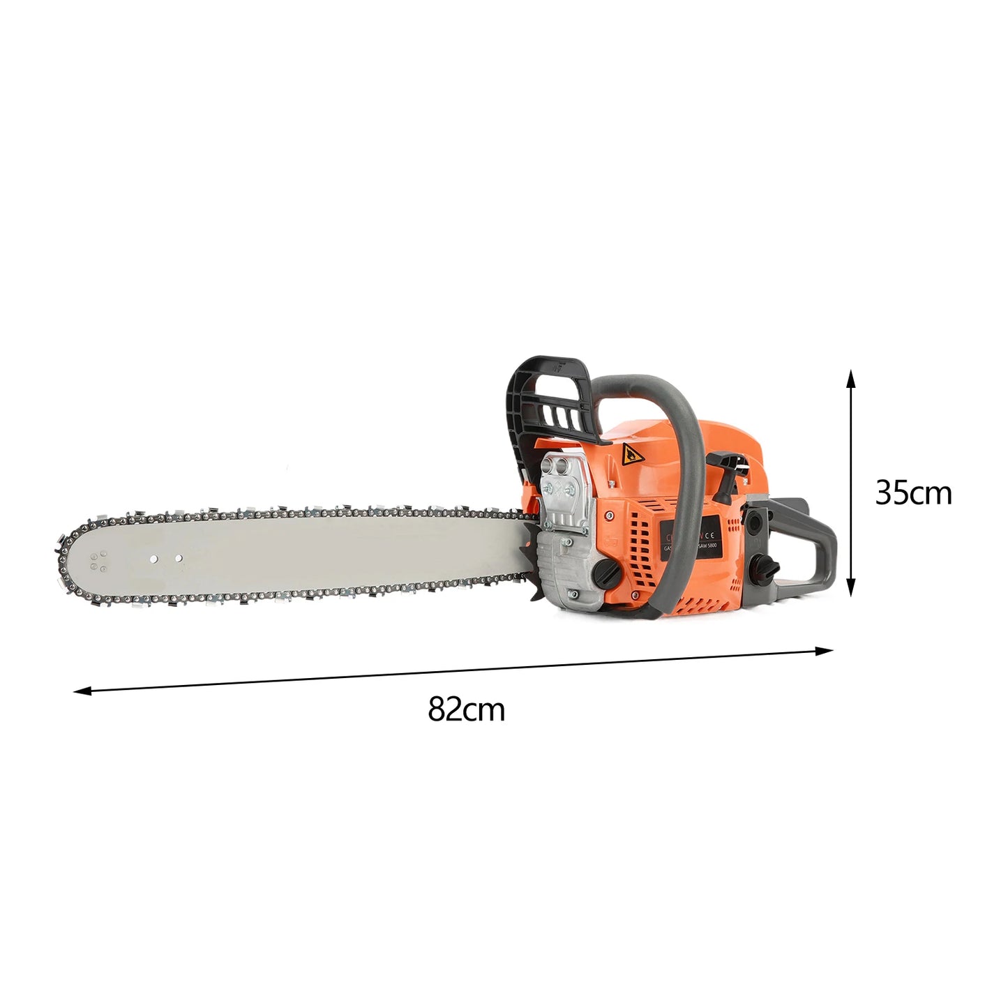1 Set 58cc 20 Inch Gasoline Chainsaw Multifunctional High Power Gas-powered Fast Cutting Labor-saving Gas Sawing Handheld Cuttin