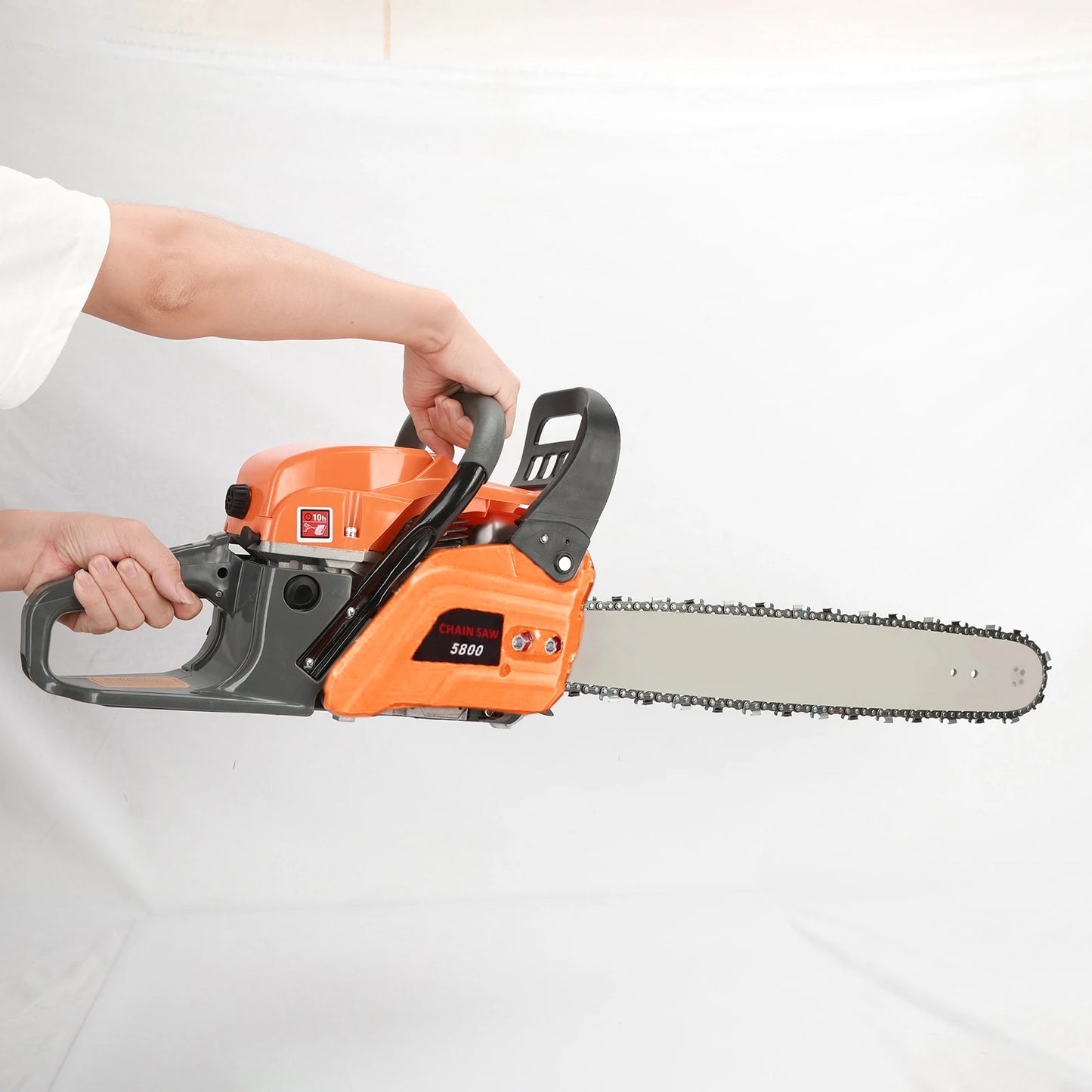 1 Set 58cc 20 Inch Gasoline Chainsaw Multifunctional High Power Gas-powered Fast Cutting Labor-saving Gas Sawing Handheld Cuttin